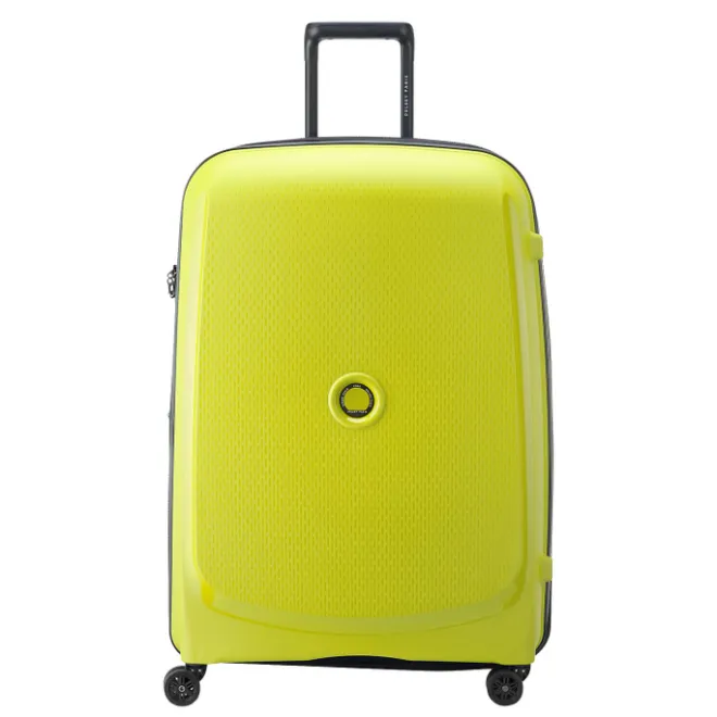 Clearance Delsey Belmont Plus MR Trolley L Expandable green chartreuse