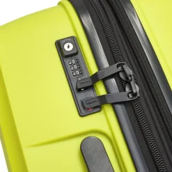 Clearance Delsey Belmont Plus MR Trolley L Expandable green chartreuse