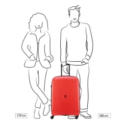 Sale Delsey Belmont Plus MR Trolley M Expandable red