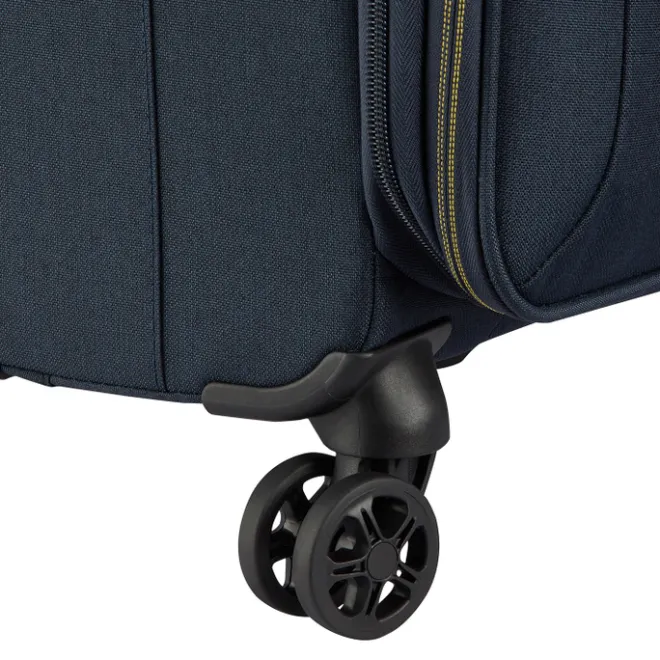 Clearance Delsey Brochant 3 Cabin Trolley 55 Expandable navy blue