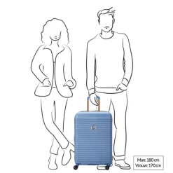 Online Delsey Freestyle 4 Wheel Trolley 67 himmelblau