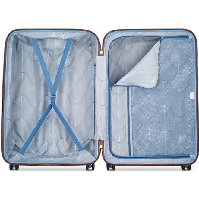 Discount Delsey Freestyle 4 Wheel Trolley 76 himmelblau