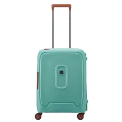 Clearance Delsey Moncey 4 Wheel Slim Cabin Trolley 55 almond
