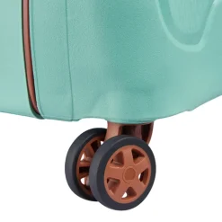 Clearance Delsey Moncey 4 Wheel Slim Cabin Trolley 55 almond