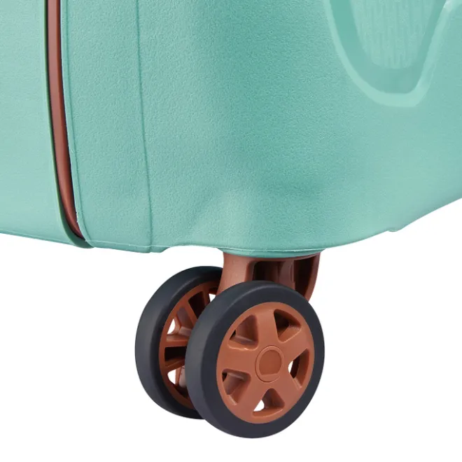 Clearance Delsey Moncey 4 Wheel Slim Cabin Trolley 55 almond