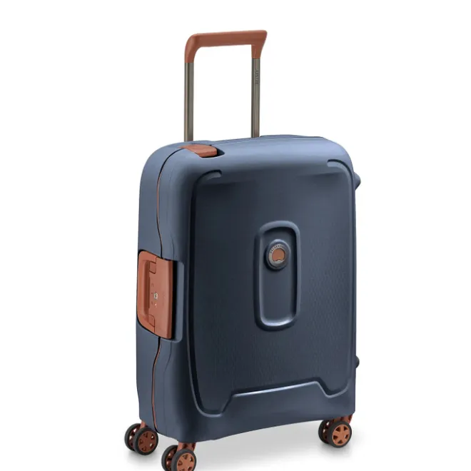 Best Delsey Moncey 4 Wheel Slim Cabin Trolley 55 cm ink blue