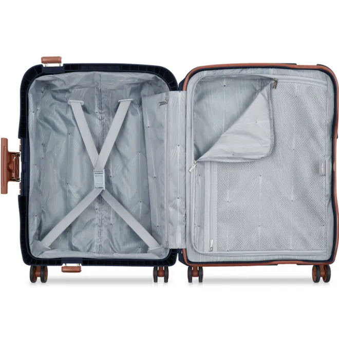 Best Delsey Moncey 4 Wheel Slim Cabin Trolley 55 cm ink blue