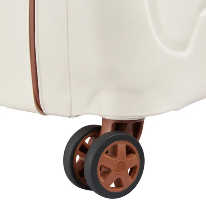 New Delsey Moncey 4 Wheel Slim Cabin Trolley 55/40 angora white