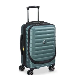Online Delsey Shadow 5.0 Cabin Trolley Front Pocket 55 Expandable green