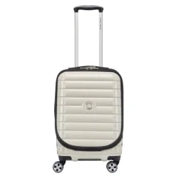Outlet Delsey Shadow 5.0 Cabin Trolley Front Pocket 55 Expandable ivory