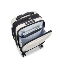 Outlet Delsey Shadow 5.0 Cabin Trolley Front Pocket 55 Expandable ivory