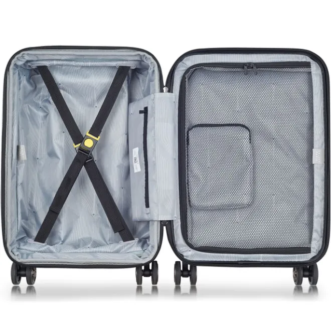 Delsey Shadow 5.0 Cabin Trolley Front Pocket 55 Expandable blue