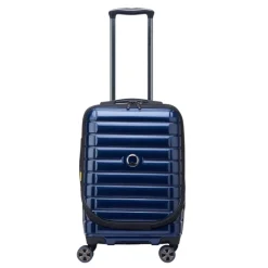 Hot Delsey Shadow 5.0 Cabin Trolley Front Pocket 55 Expandable blue