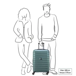Outlet Delsey Shadow 5.0 Trolley 66 Expandable blue