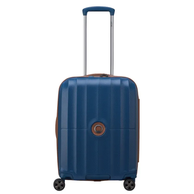 Best Delsey St Tropez 4 Double Wheels Slim Cabin Trolley 55 navy