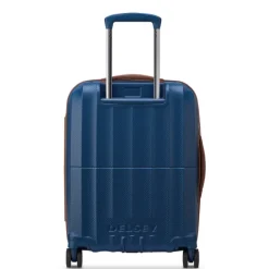 Best Delsey St Tropez 4 Double Wheels Slim Cabin Trolley 55 navy