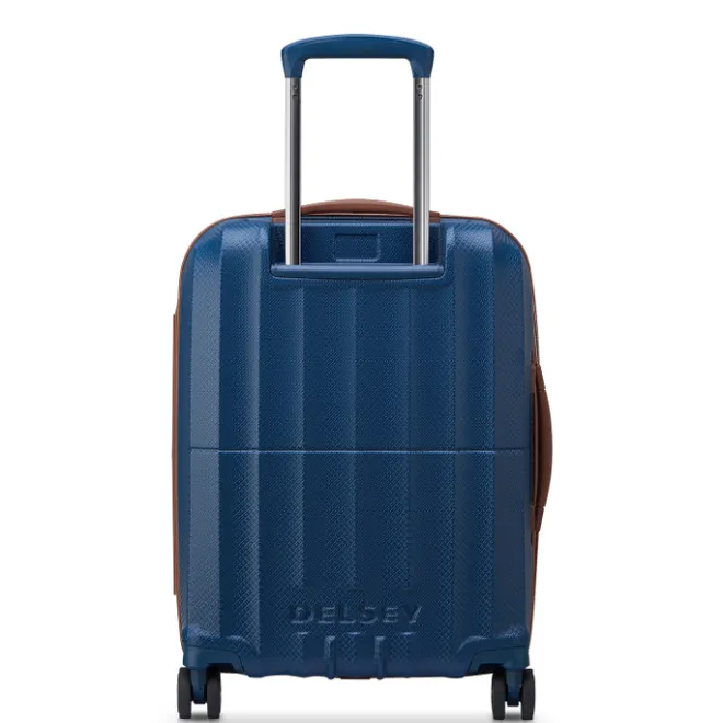Best Delsey St Tropez 4 Double Wheels Slim Cabin Trolley 55 navy
