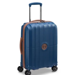Best Delsey St Tropez 4 Double Wheels Slim Cabin Trolley 55 navy
