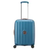Clearance Delsey St Tropez 4 Double Wheels Slim Cabin Trolley 55 blue