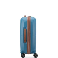 Clearance Delsey St Tropez 4 Double Wheels Slim Cabin Trolley 55 blue