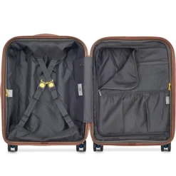 Clearance Delsey St Tropez 4 Double Wheels Slim Cabin Trolley 55 blue