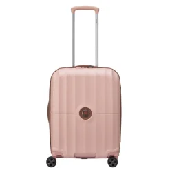 Hot Delsey St Tropez 4 Double Wheels Slim Cabin Trolley 55 pink