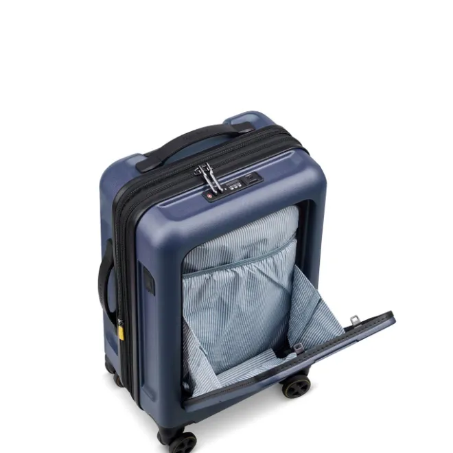 Hot Delsey Turenne 2.0 Cabin Trolley S Front Pocket dark blue