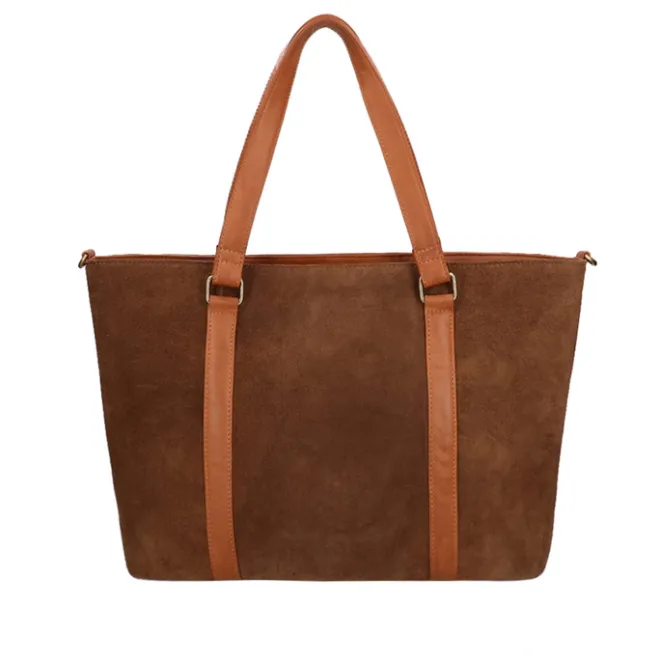 Discount DIMAGINI Nala Suede Workbag 15.6" cognac