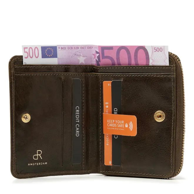 Sale dR Amsterdam Milan Ladies Wallet 28184 green
