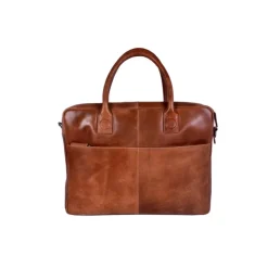 New DSTRCT Fletcher Street Business Laptoptas 15.6 inch + Sleutelhanger cognac