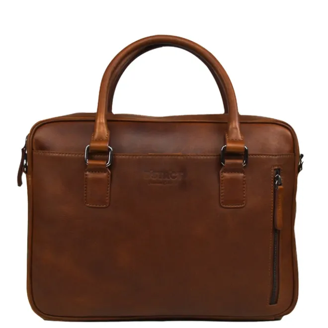Clearance DSTRCT Premium Collection Laptopbag 14" cognac