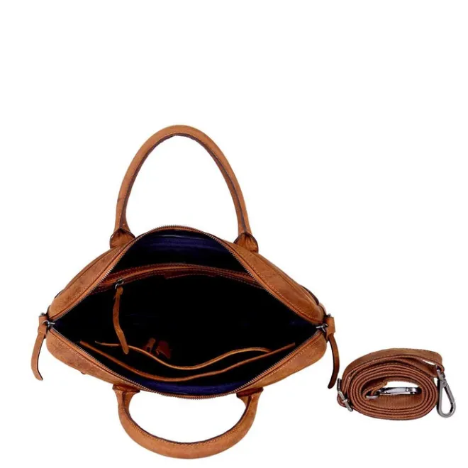 Online DSTRCT Wall Street Laptopbag 14" cognac