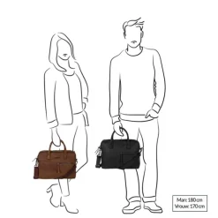 Outlet DSTRCT Wall Street Workingbag 14" brown