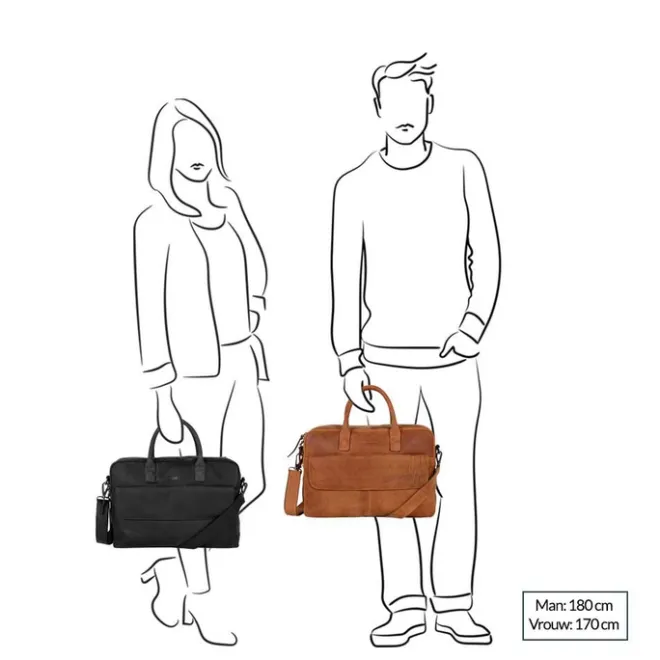 Best DSTRCT Wall Street Workingbag 17" brown