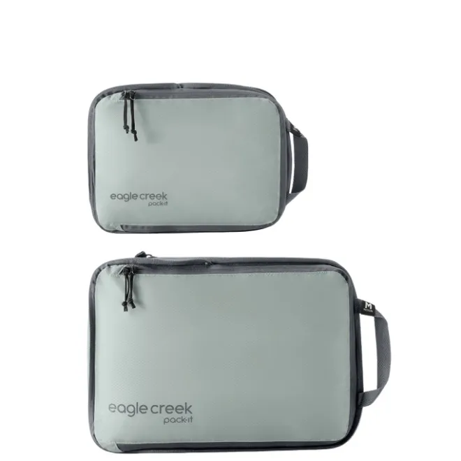 Discount Eagle Creek Pack-It Isolate Compression Cube Set S/M storm grey