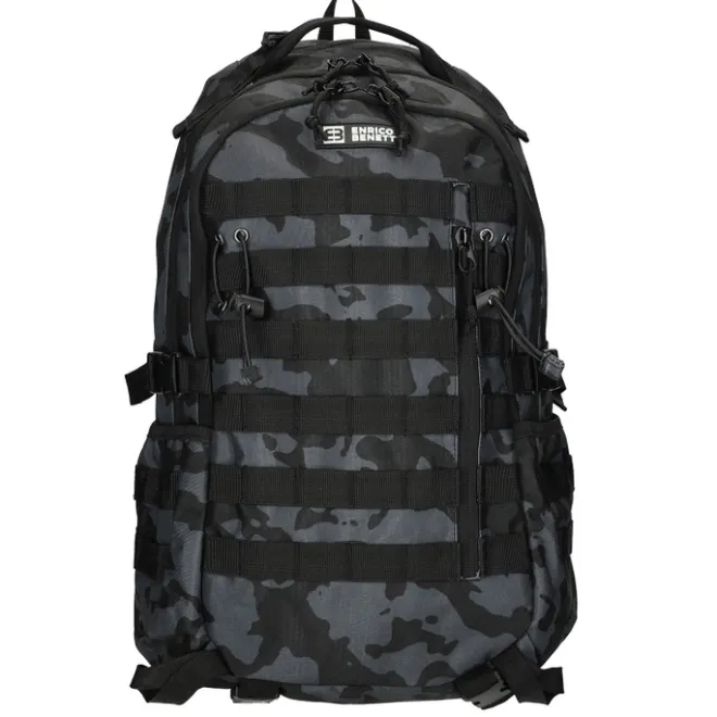 Online Enrico Benetti Arizona Laptop Backpack 17" black camouflage