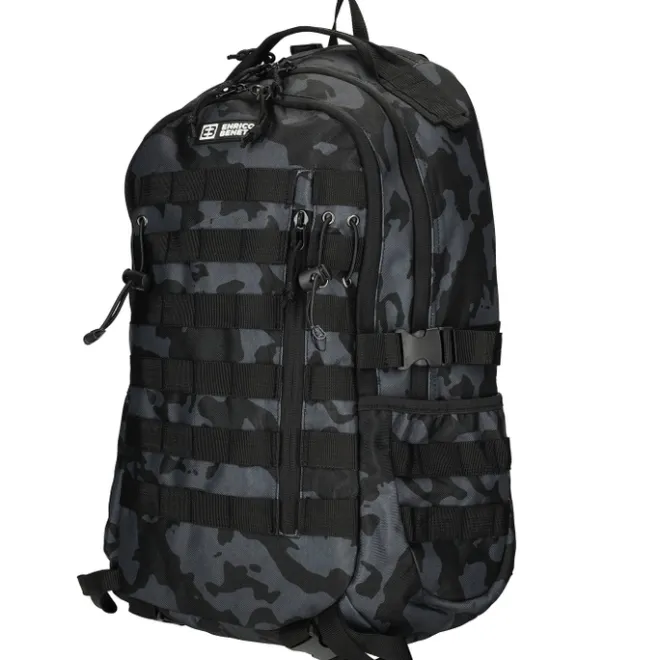 Online Enrico Benetti Arizona Laptop Backpack 17" black camouflage
