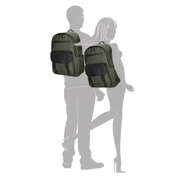 Best Enrico Benetti Glasgow Laptop Backpack 15" olive