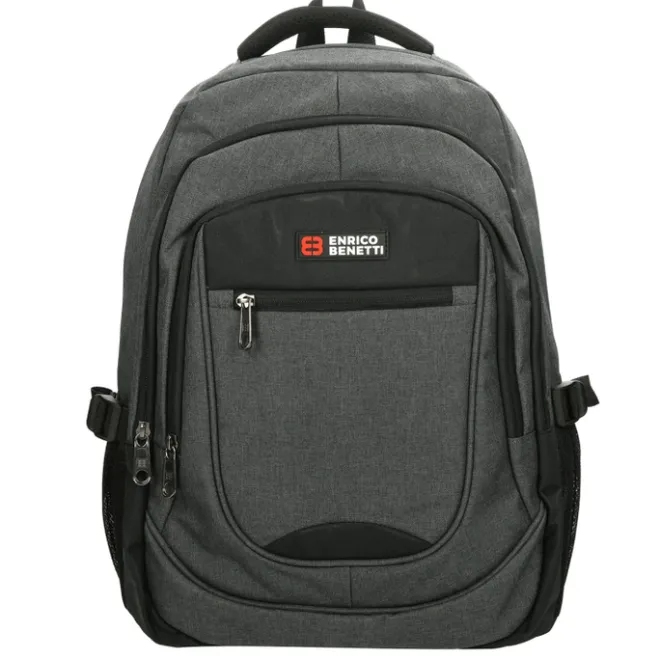 New Enrico Benetti Hamburg 17'' Laptop Backpack grey