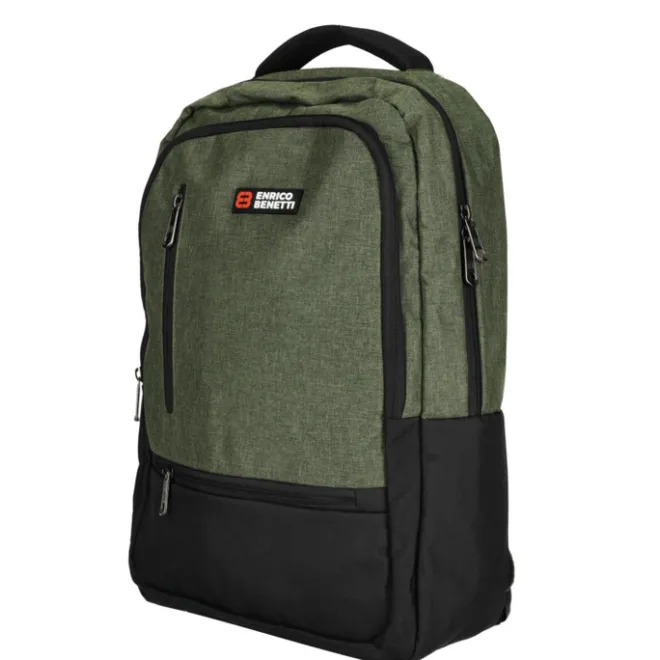 Hot Enrico Benetti Hamburg 15" Laptop Backpack olijfgroen