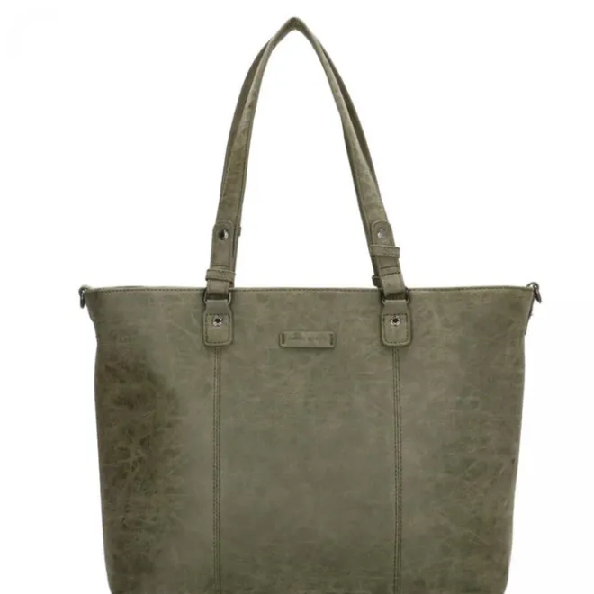 Sale Enrico Benetti Kate 15'' Laptop Shoulderbag olijfgroen