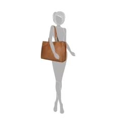 Online Enrico Benetti Lily Handbag 15" cognac