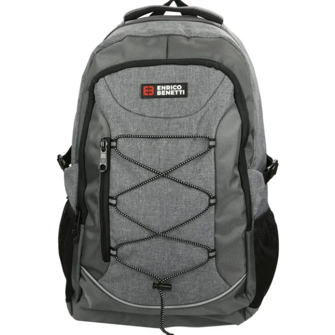 Outlet Enrico Benetti Yellow Stone 15'' Laptop Rugzak grijs