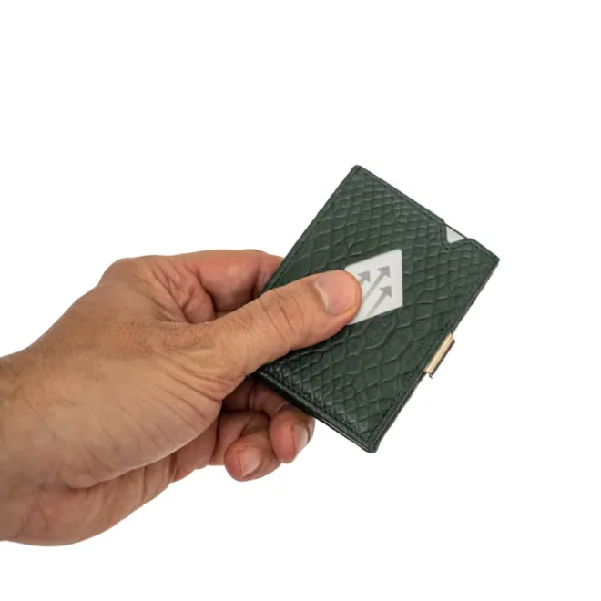 Best Exentri Leather Multi Wallet blue