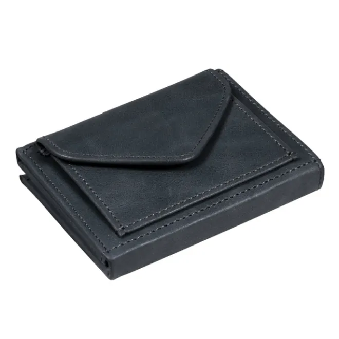 Best Exentri Leather Multi Wallet blue