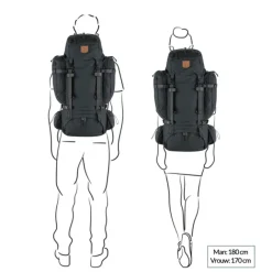 Best Fjallraven Kajka 65 M/L coal black