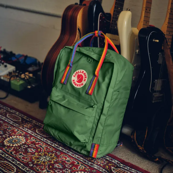Sale Fjallraven Kanken Rainbow black-rainbow pattern