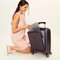 New Gabol Brooklyn Cabin Trolley Front Pocket gris