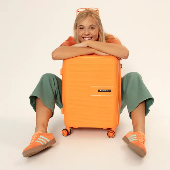 Online Gabol Steady Cabin Trolley orange