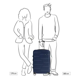 Hot Gabol Uyiko Medium Trolley navy blue